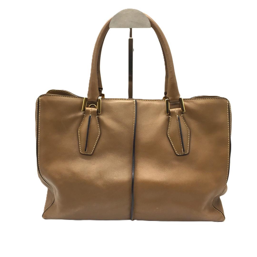 TOD'S トートバッグ ショルダー 2way A4収納可能 複数ポケット 本革