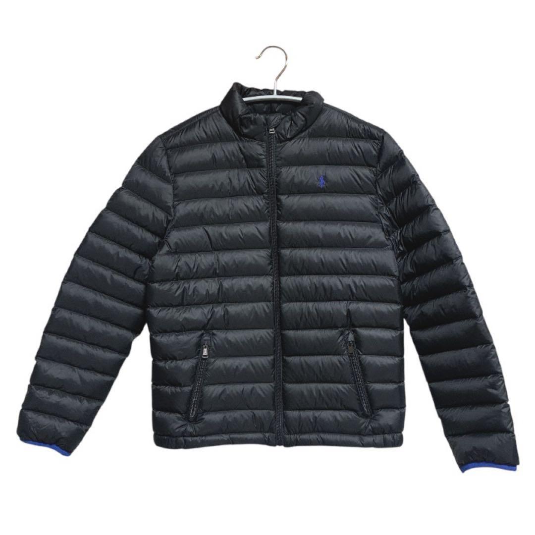 ラルフローレン　ダウンジャケット　ライトダウン　ブラック　黒　収納袋付