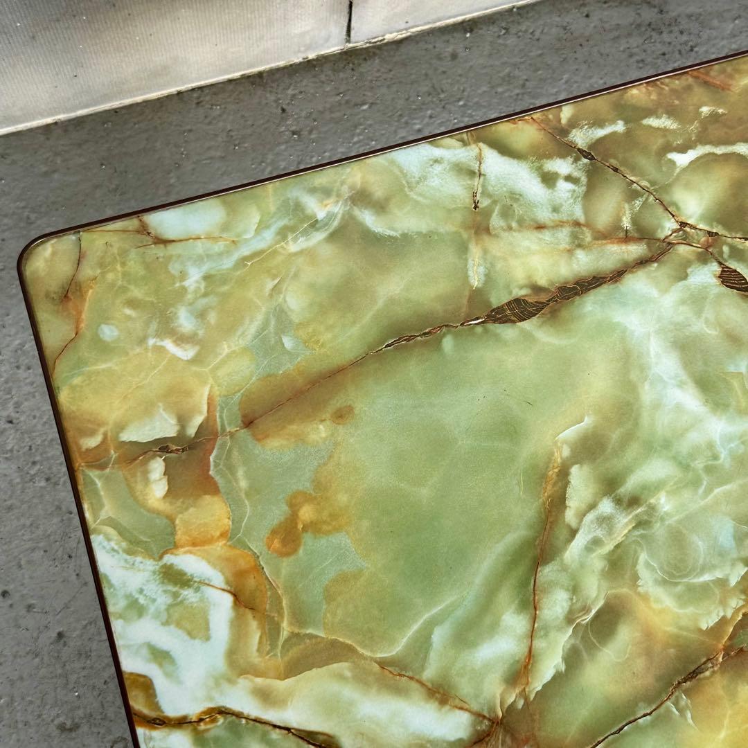 ♢♦︎70s♦︎♢ 昭和レトロ 大型 大理石調 折りたたみちゃぶ台　昭和浪漫