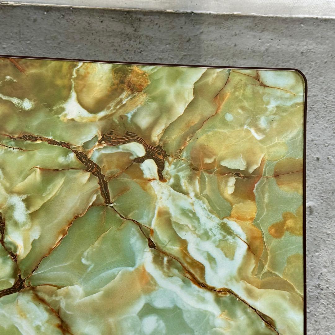 ♢♦︎70s♦︎♢ 昭和レトロ 大型 大理石調 折りたたみちゃぶ台　昭和浪漫