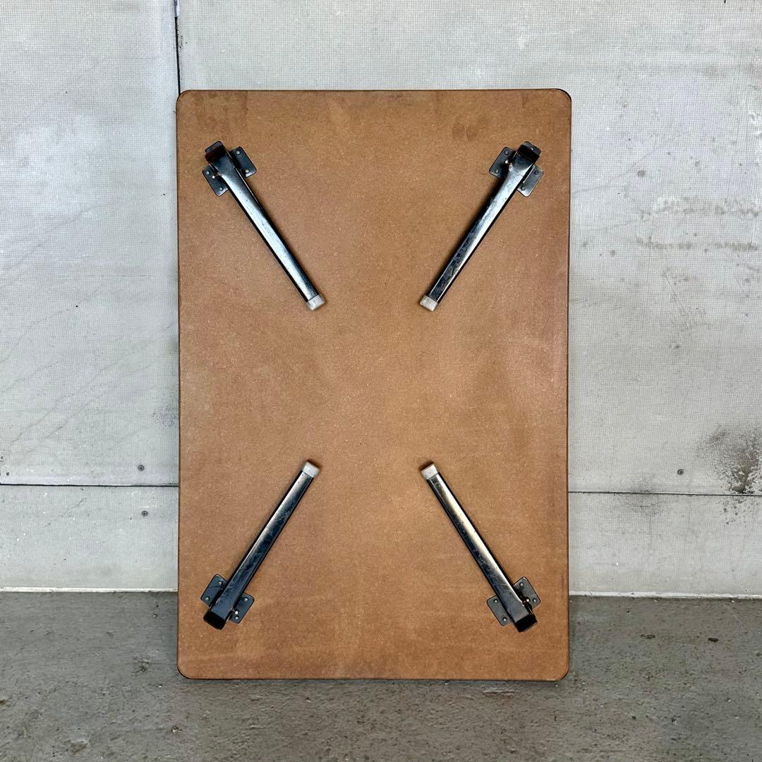 ♢♦︎70s♦︎♢ 昭和レトロ 大型 大理石調 折りたたみちゃぶ台　昭和浪漫