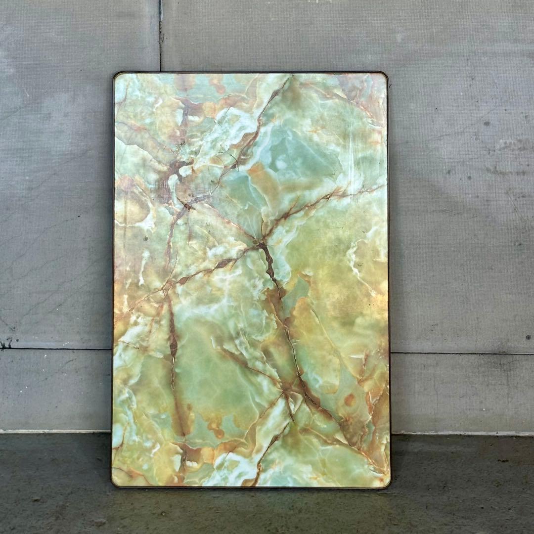 ♢♦︎70s♦︎♢ 昭和レトロ 大型 大理石調 折りたたみちゃぶ台　昭和浪漫