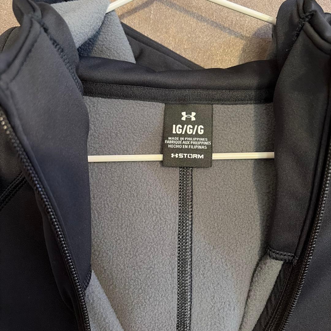 アンダーアーマー ジャージ 上下 メンズ 黒 L XL セットアップ