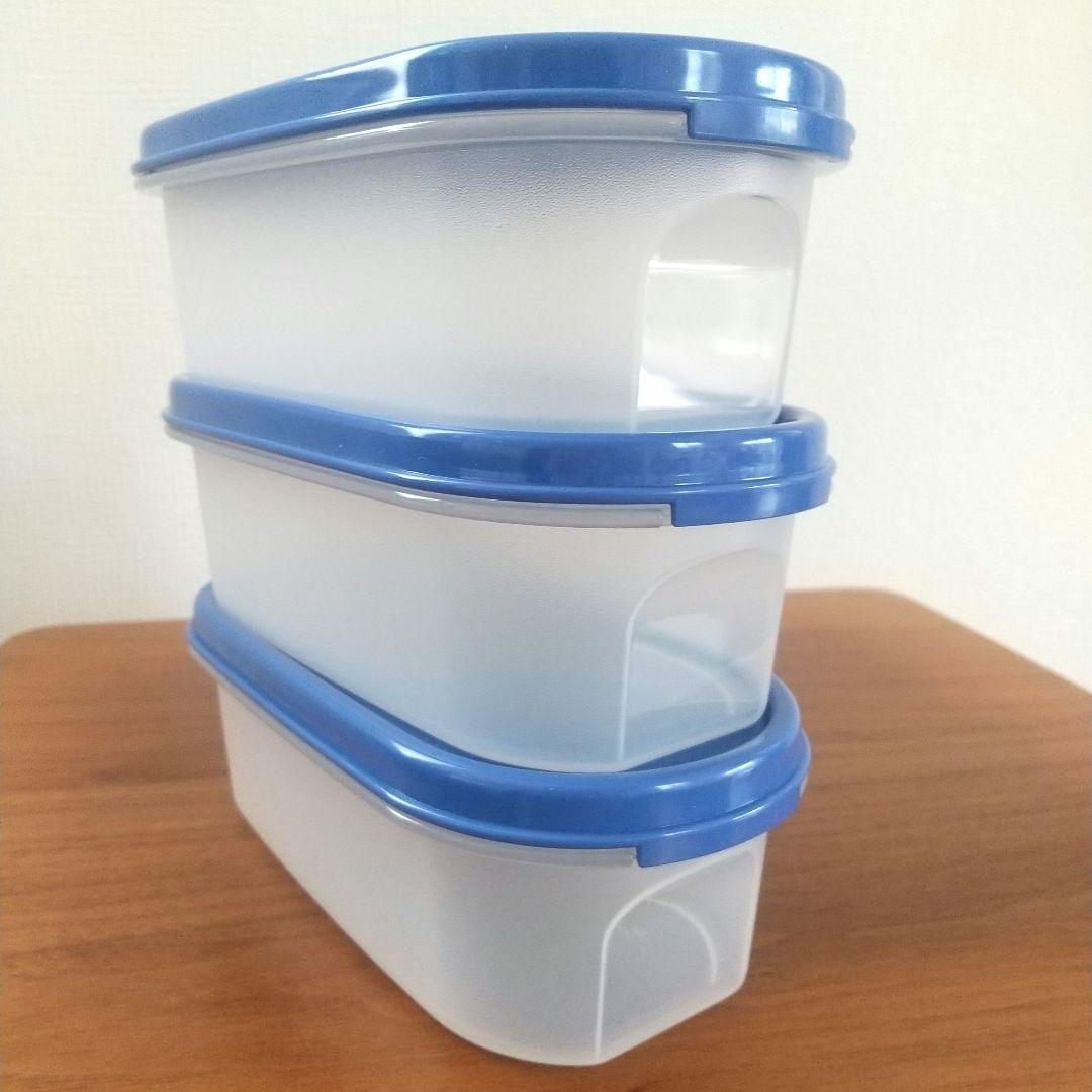 【新品 未使用】タッパーウェアMMだ円 豪華11点セット ブルー/クリア