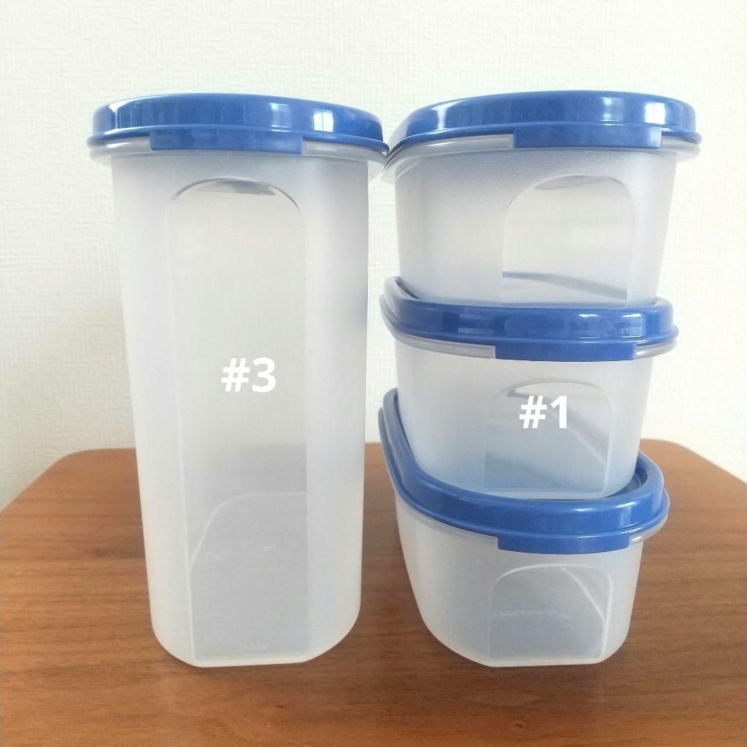 【新品 未使用】タッパーウェアMMだ円 豪華11点セット ブルー/クリア