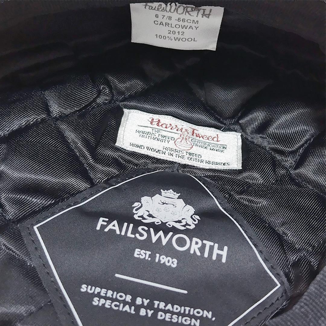 英国 Failsworth ハリスツイード キャロウェイ 手袋＆キャスケット帽子