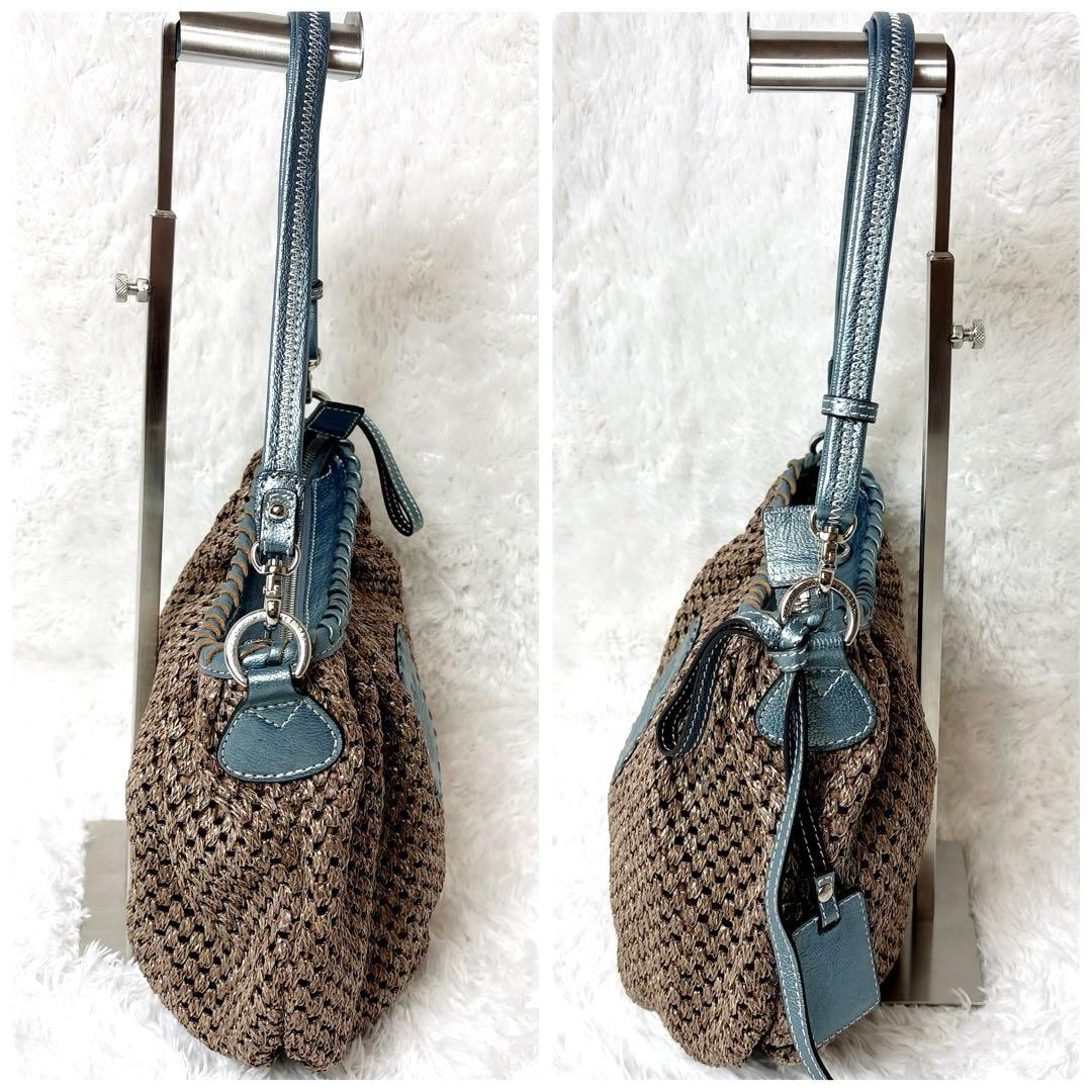 PELLE BORSA ペレボルサ 編み込みショルダーバッグ 3way