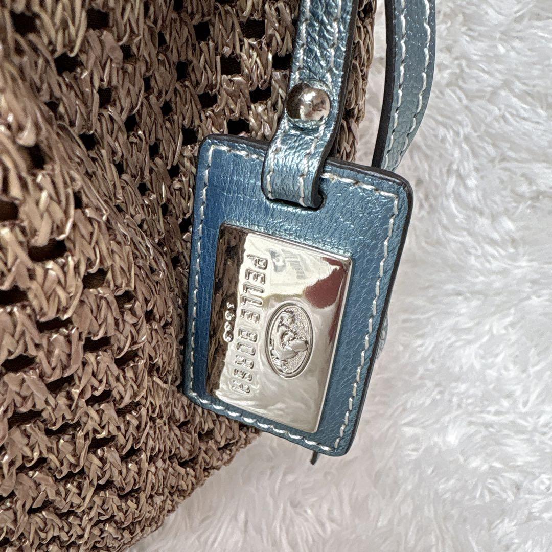 PELLE BORSA ペレボルサ 編み込みショルダーバッグ 3way