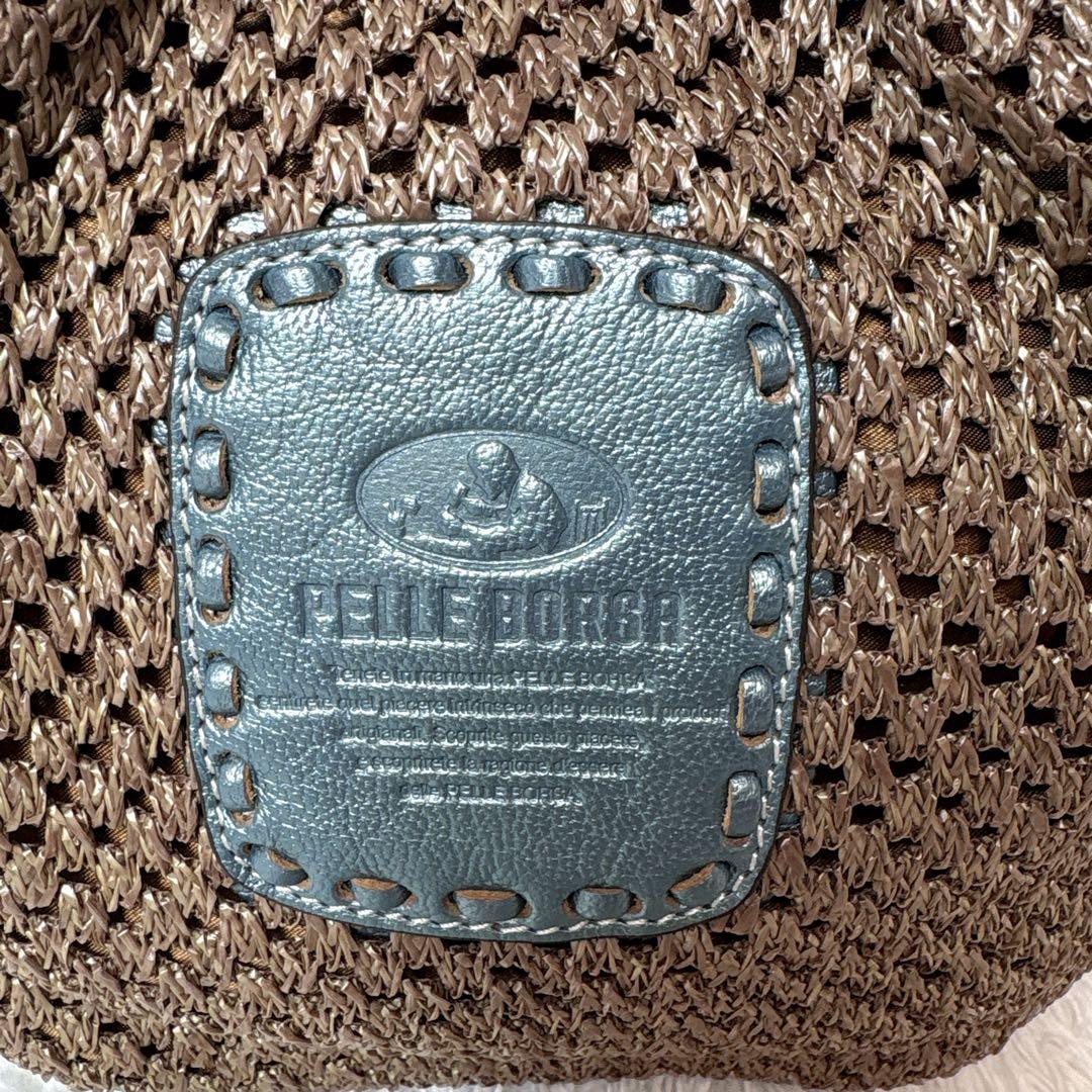 PELLE BORSA ペレボルサ 編み込みショルダーバッグ 3way