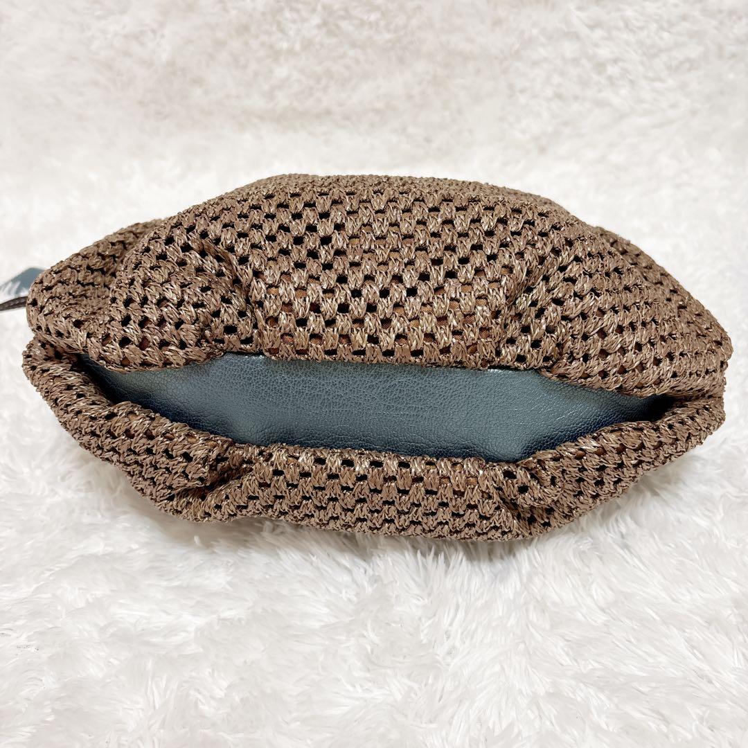 PELLE BORSA ペレボルサ 編み込みショルダーバッグ 3way