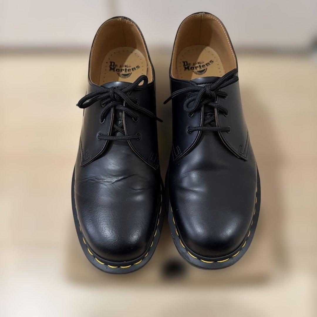 Dr. Martens ブラックレザーシューズ 10085001 29cm