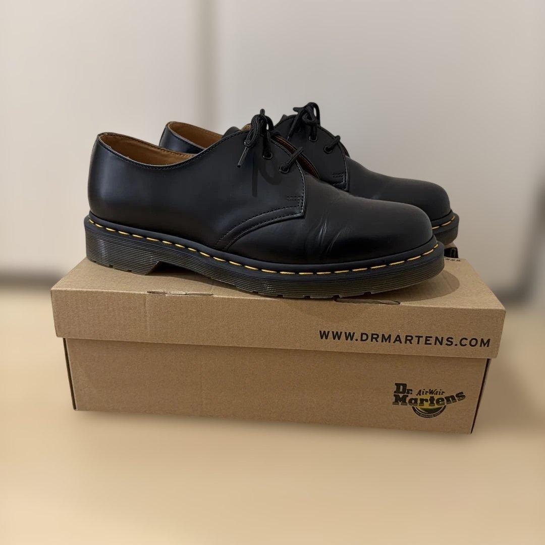 Dr. Martens ブラックレザーシューズ 10085001 29cm