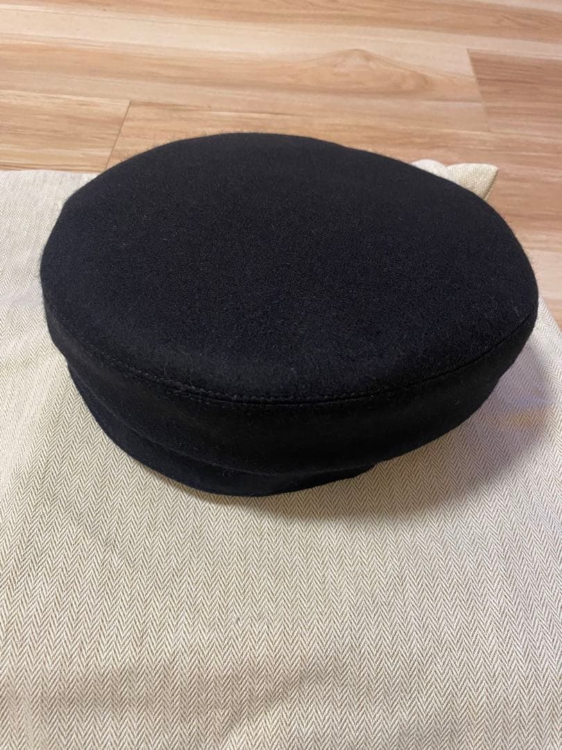 【新品未使用】エルメス　キャスケット　黒　帽子　58 hermes