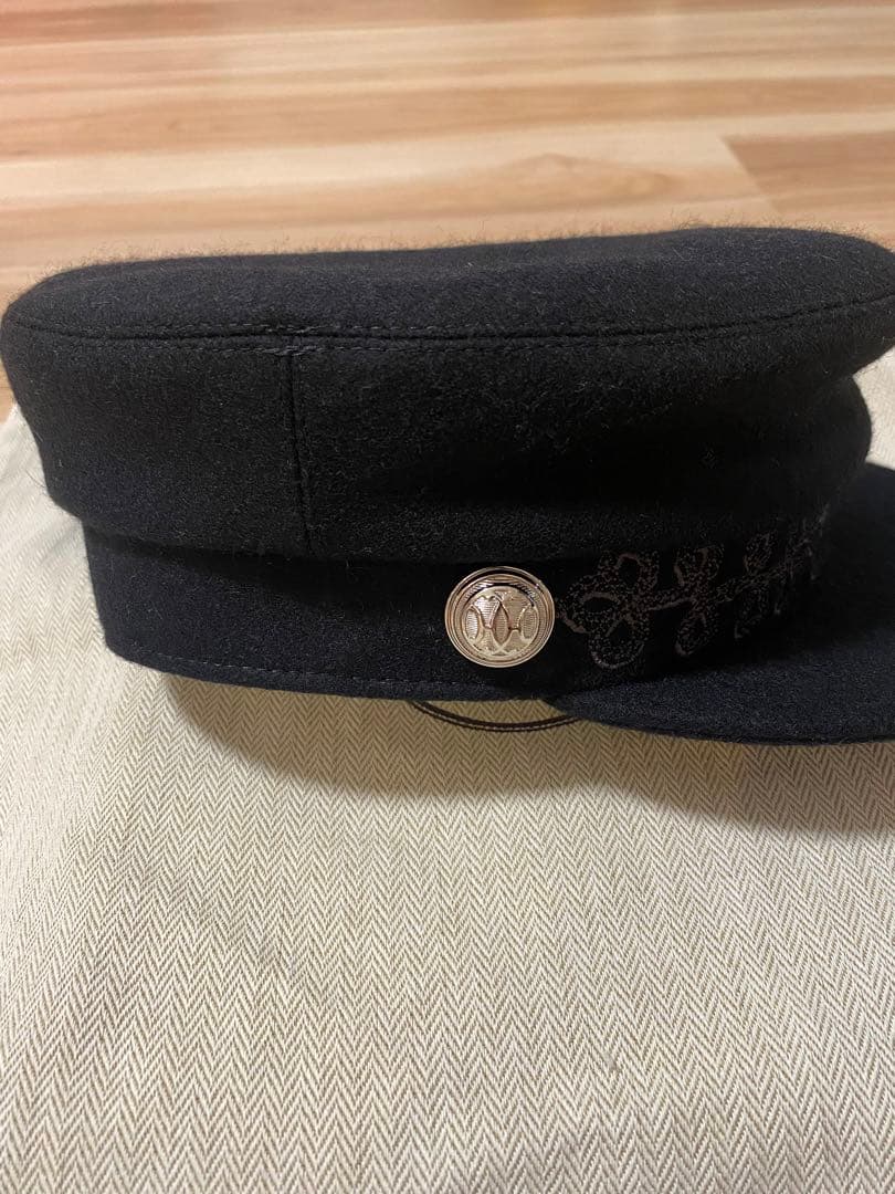 【新品未使用】エルメス　キャスケット　黒　帽子　58 hermes