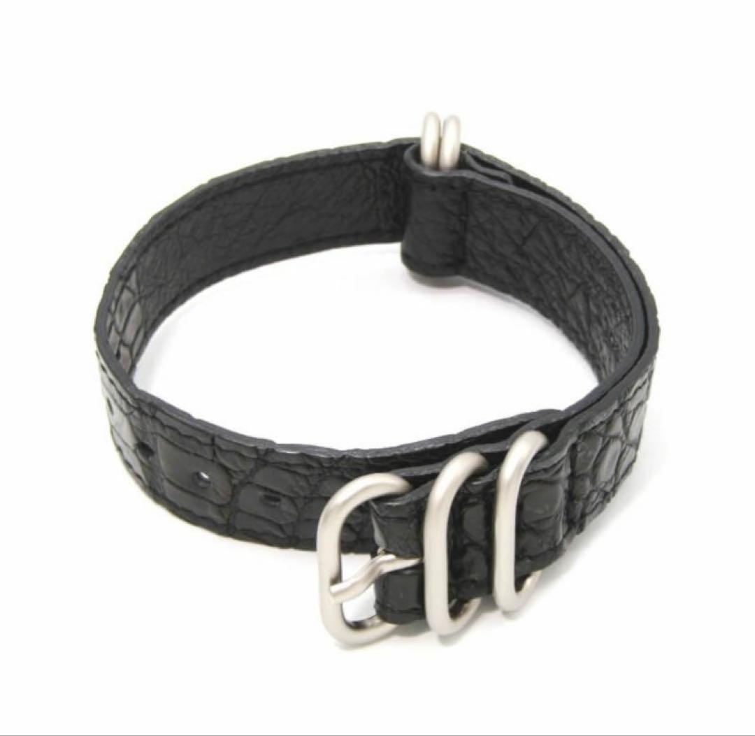 値下げ！THE SOLE クロコダイル NATOベルト 20mm 黒