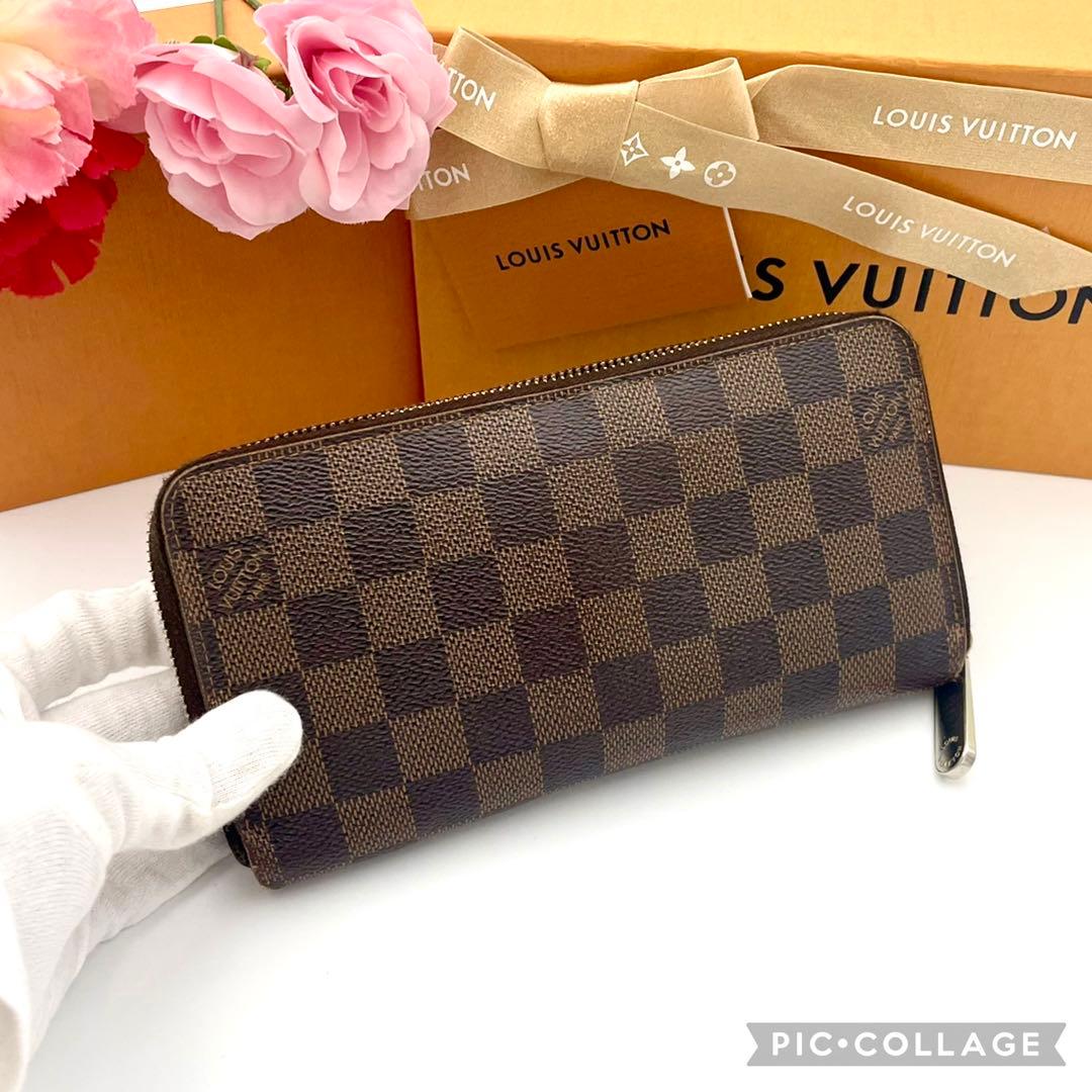 ルイヴィトン　ダミエ　ジッピーウォレット　ラウンドファスナー　長財布