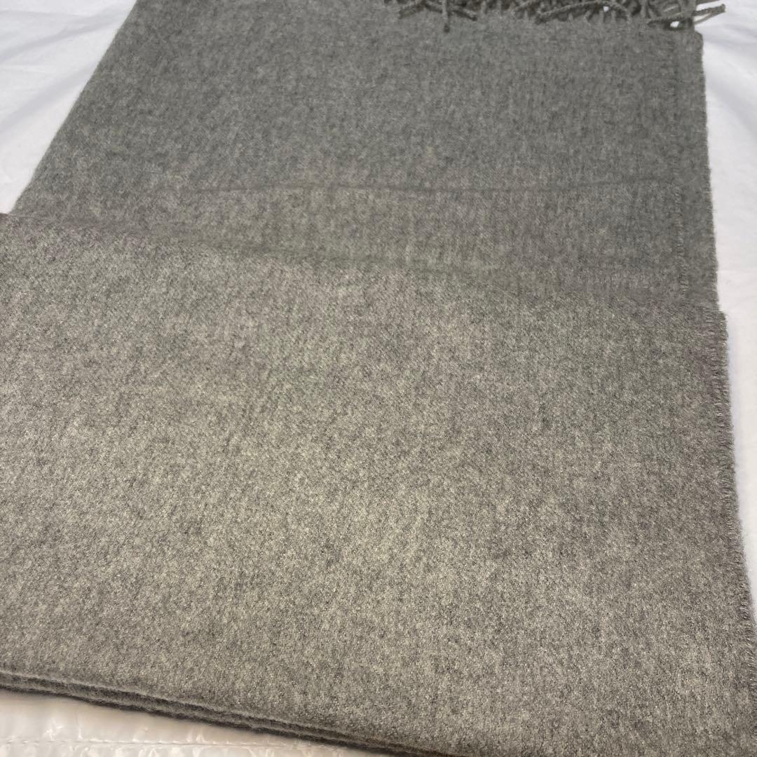 ジョンストンズ カシミヤ100％ 大判ストール ライトグレー
