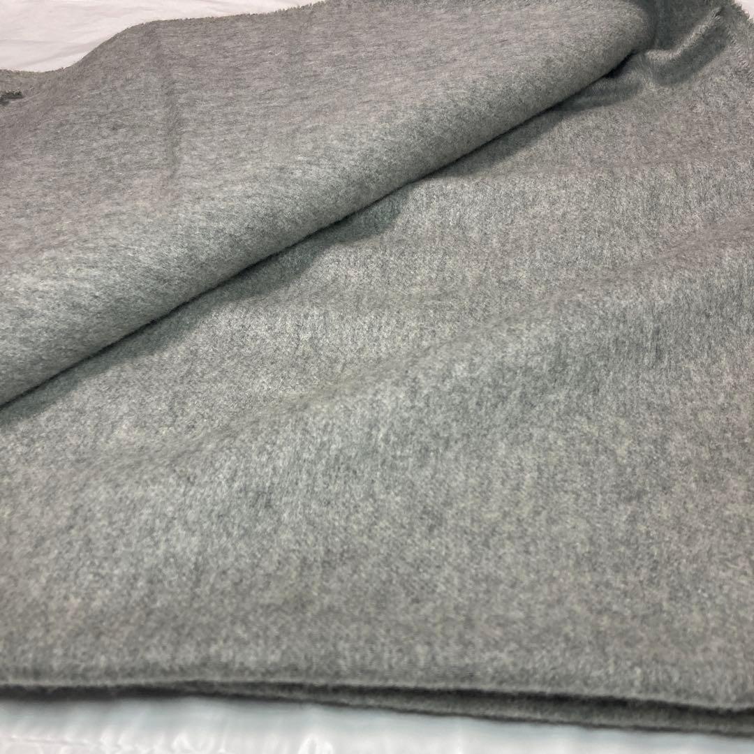 ジョンストンズ カシミヤ100％ 大判ストール ライトグレー