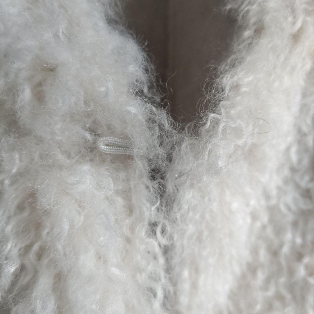 美品✨RISLEY 　リズレー　Vネックファー ジレ　ムートン　　ベスト