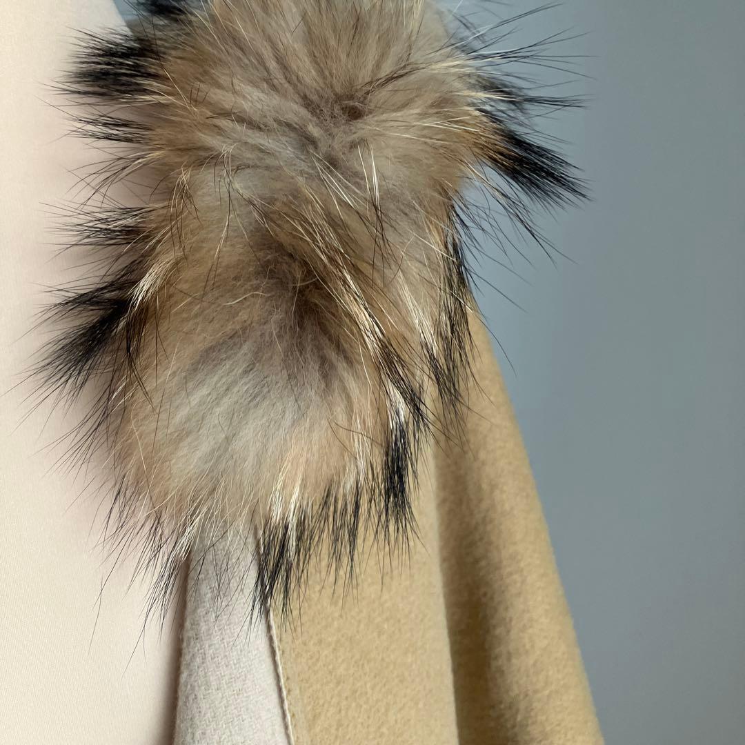 GRACE CONTINENTAL リバーシブル ケープ　ファーストール