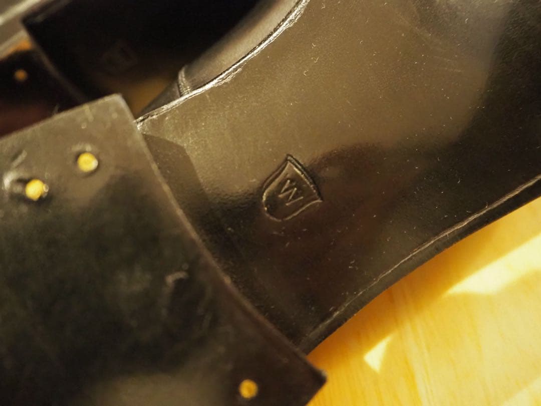 【美品】JM.WESTON 300 ブラック ストレートチップ 8/ 8.5