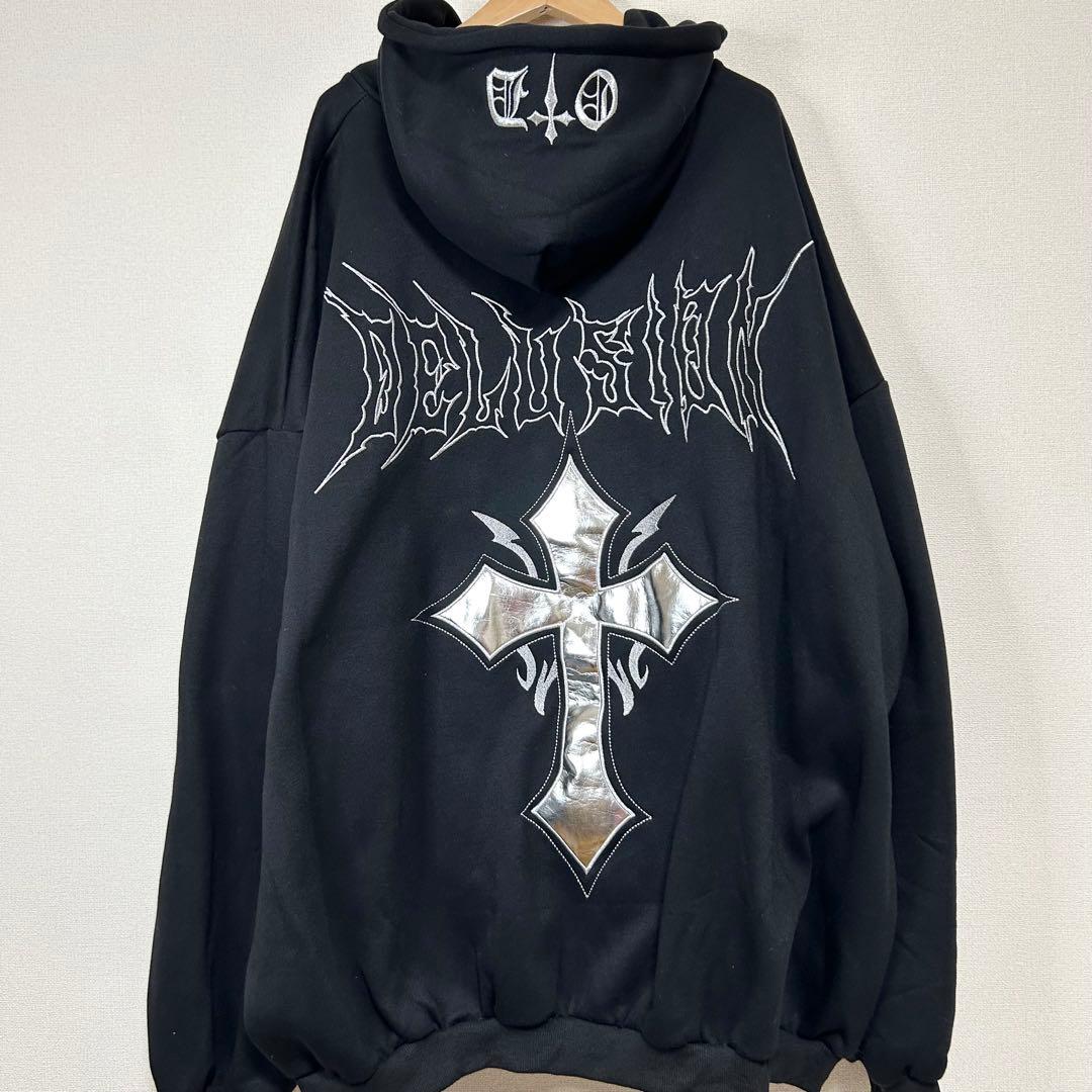 る*こ様 ✨希少✨ヴォルカン＆アフロダイティ ジップパーカー メタルクロス Lサ