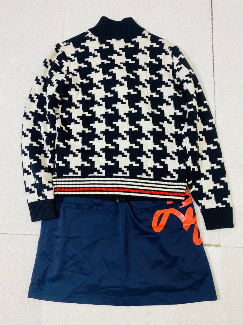 7765. le coq sportif GOLF ニット ジップ セットアップ