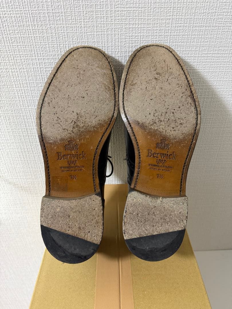 【美品】Berwick ウイングチップ UK7.5