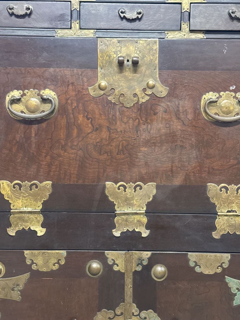 李朝箪笥　薬箪笥、薬タンス、チェスト、引き出し、小物収納、収納棚、戸棚、店舗什器