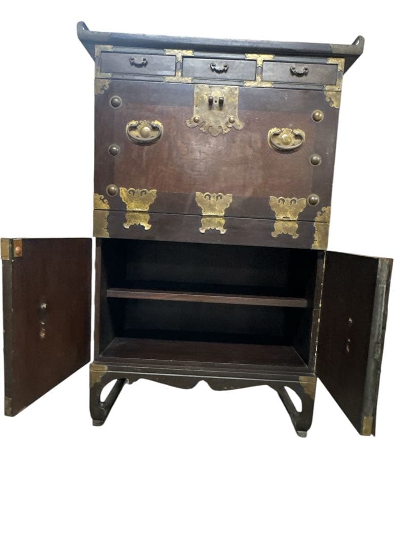 李朝箪笥　薬箪笥、薬タンス、チェスト、引き出し、小物収納、収納棚、戸棚、店舗什器