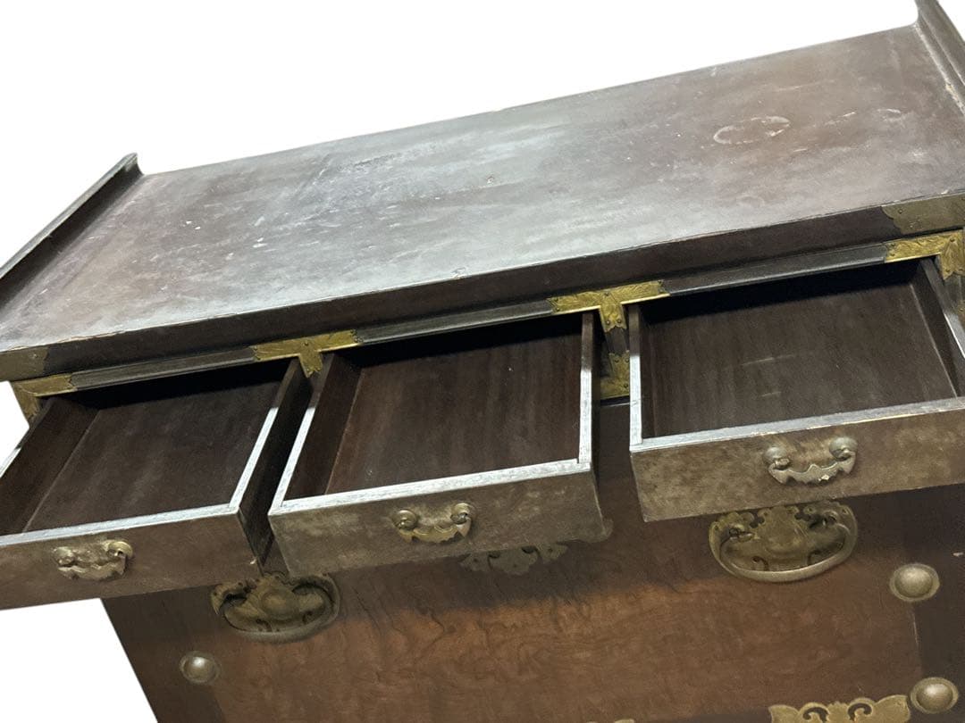 李朝箪笥　薬箪笥、薬タンス、チェスト、引き出し、小物収納、収納棚、戸棚、店舗什器