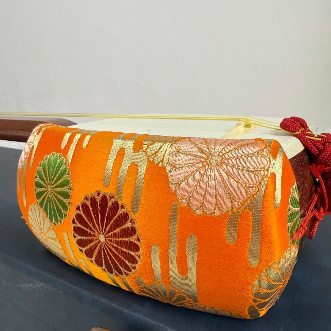 【高級品】三味線 地唄三味線 地歌 ハードケース 和楽器 中棹 正寸 818-4