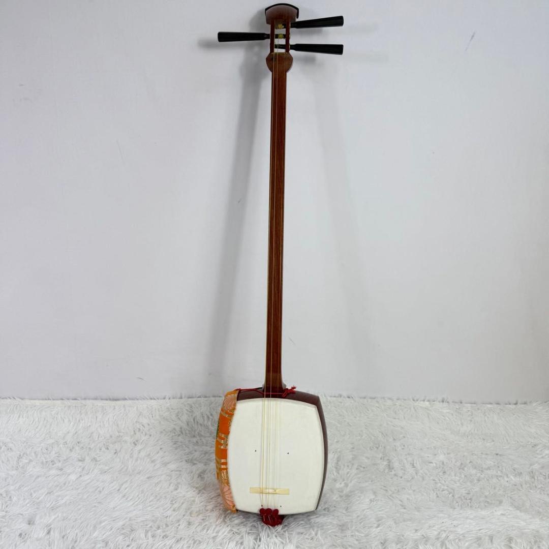 【高級品】三味線 地唄三味線 地歌 ハードケース 和楽器 中棹 正寸 818-4