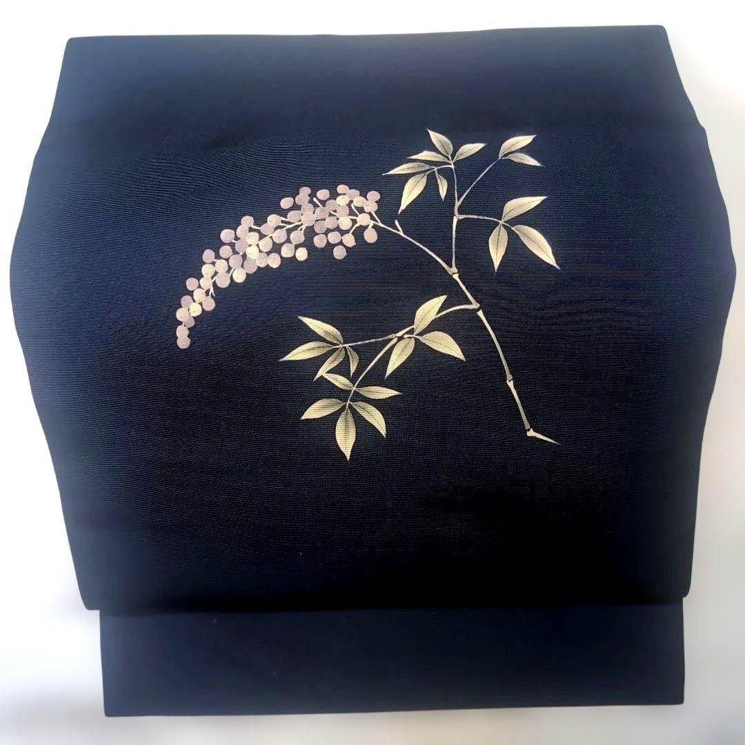 【マレーンひめ、帯3本】　　　　1149 手描きの帯　塩瀬の帯　名古屋帯