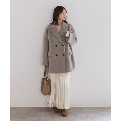 NOBLE　MTRオーバーPコート36　ベージュ