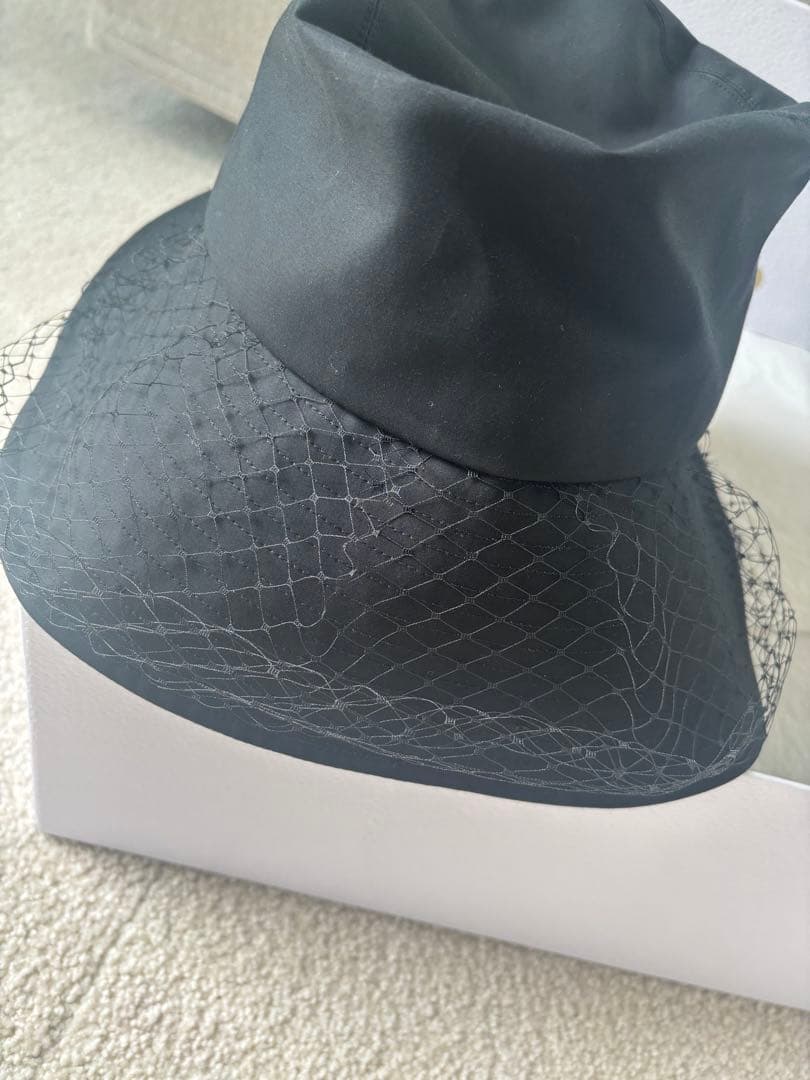 Dior ブラック バケットハット ネットデザイン