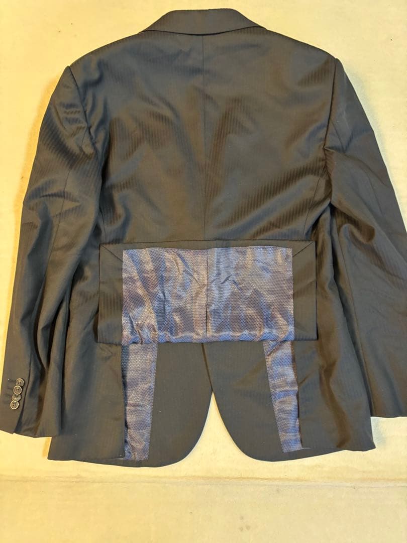 ☆ ARMANI スーツセットアップ 黒紺 L相当