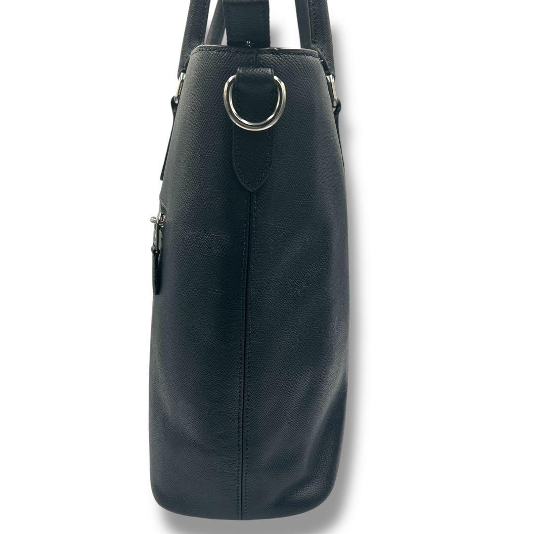 ☆美品☆【COACH】ベケット トートバッグ レザー ビジネス ネイビー
