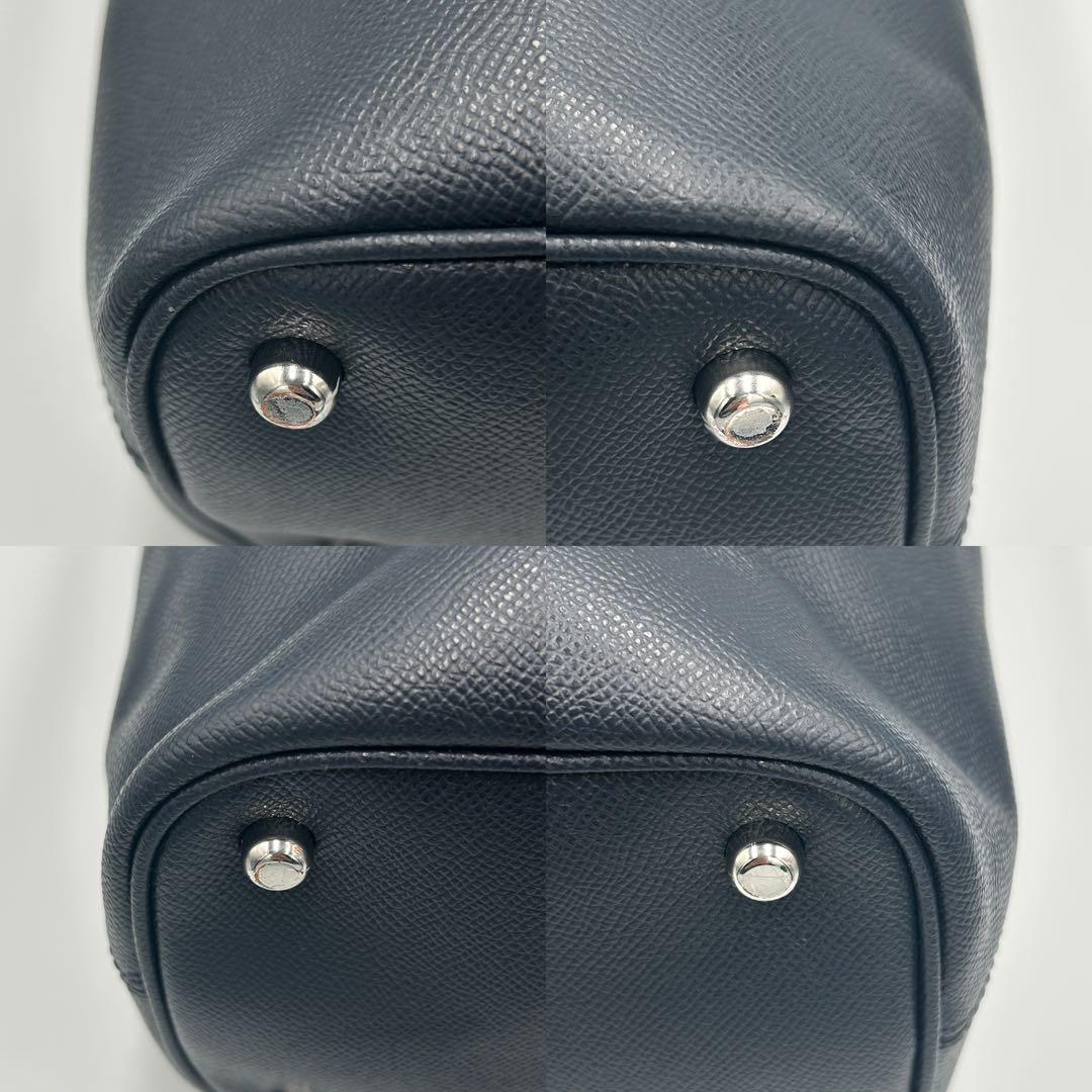 ☆美品☆【COACH】ベケット トートバッグ レザー ビジネス ネイビー