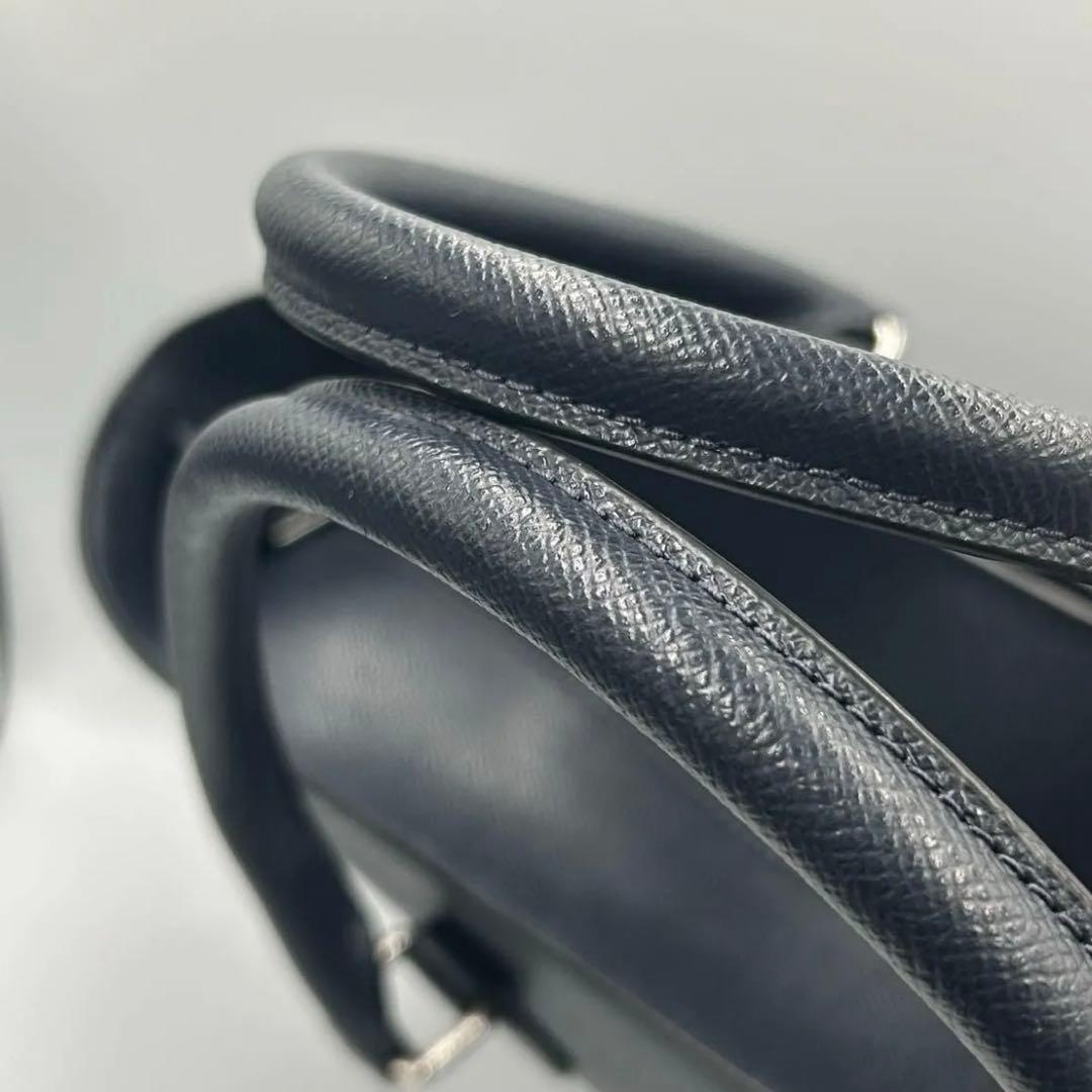 ☆美品☆【COACH】ベケット トートバッグ レザー ビジネス ネイビー