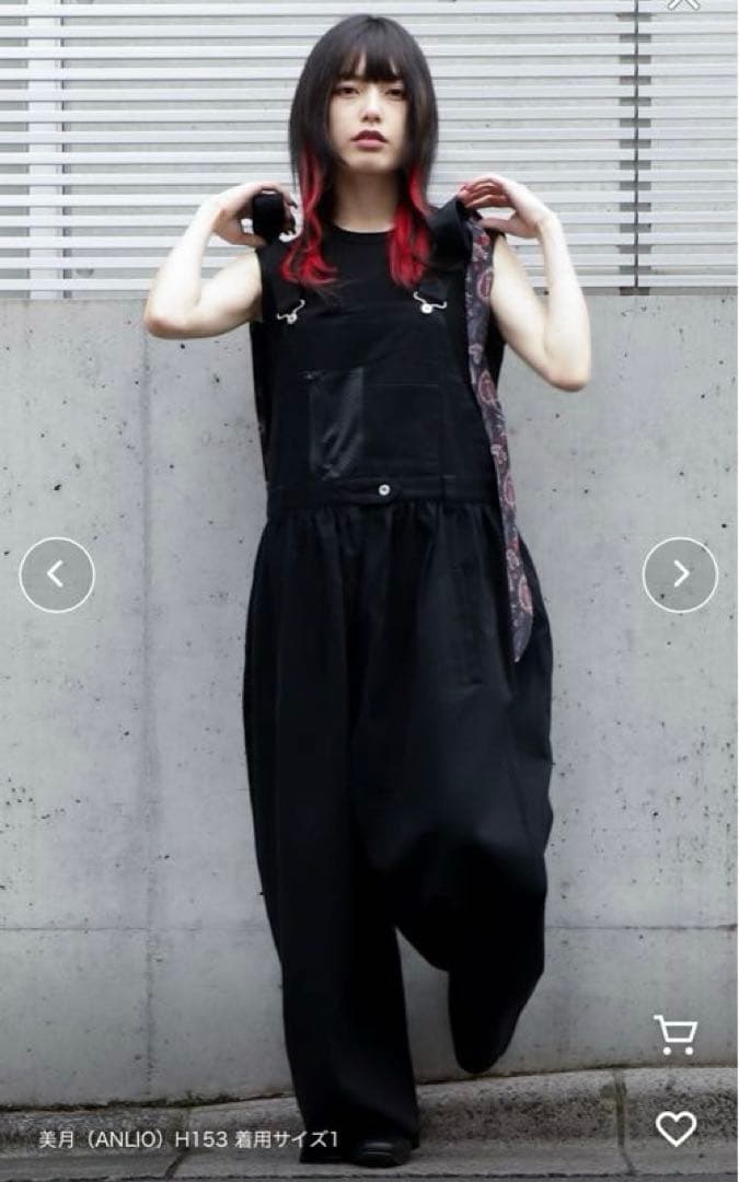 bedsidedramaリボンタイサロペット　2WAY 試着のみ