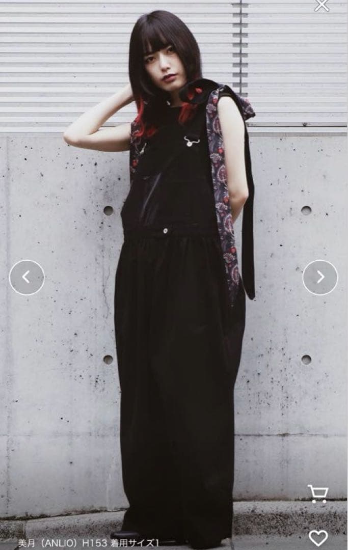 bedsidedramaリボンタイサロペット　2WAY 試着のみ