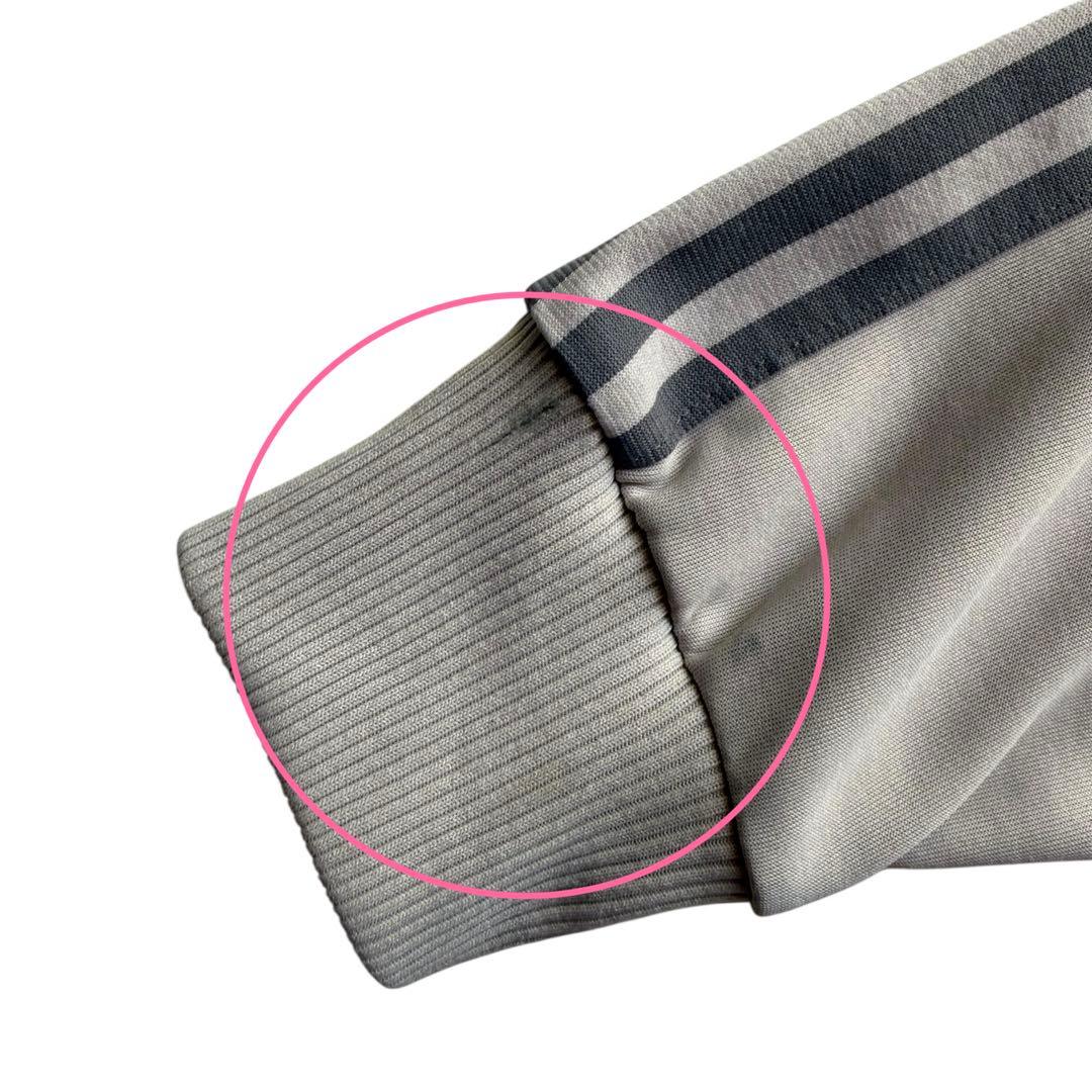 80s adidas トラックジャケット 台湾製 XL グレー