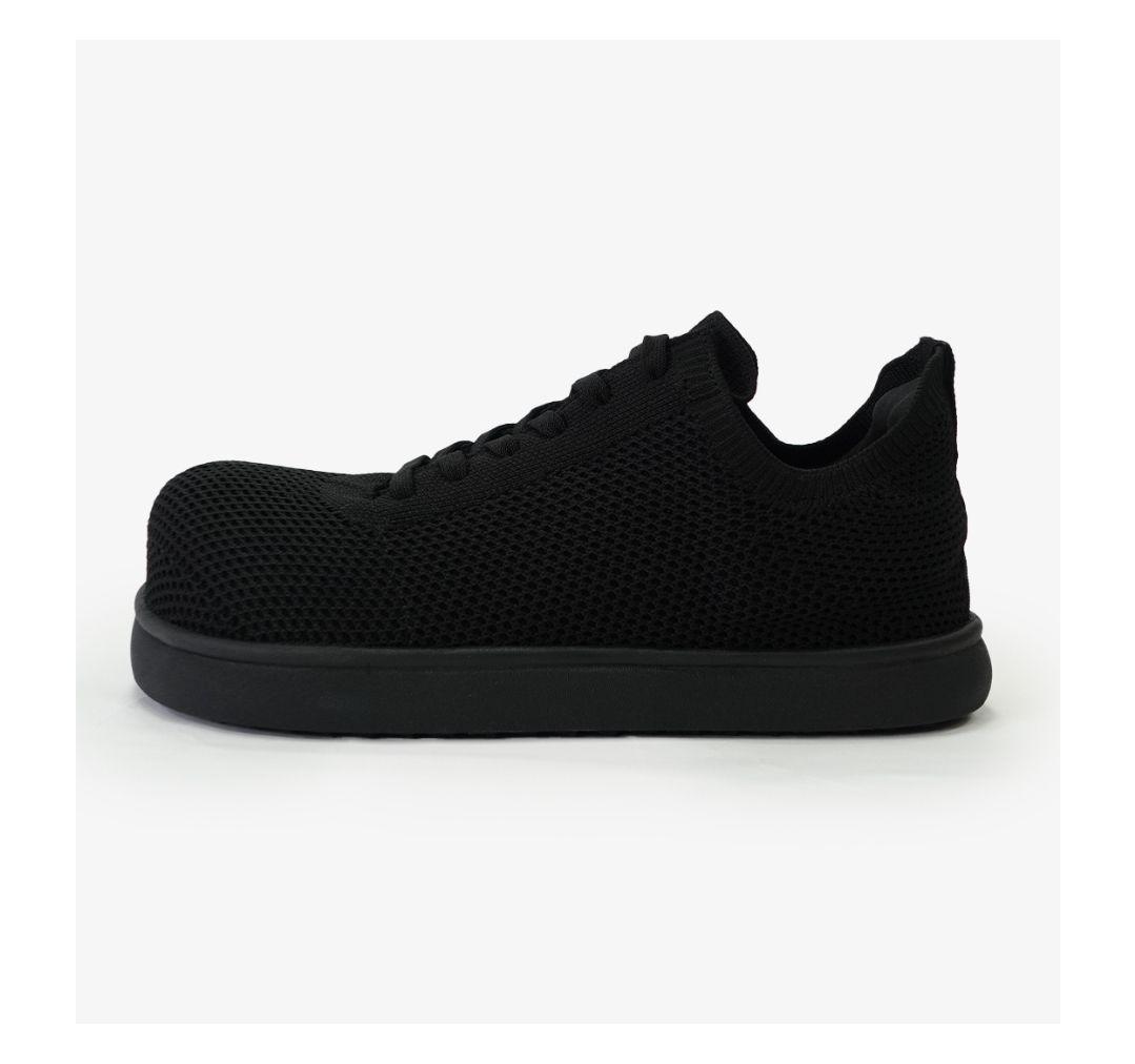 Racbakiソフトスニーカーライト ワイド ブラック/ブラック　L