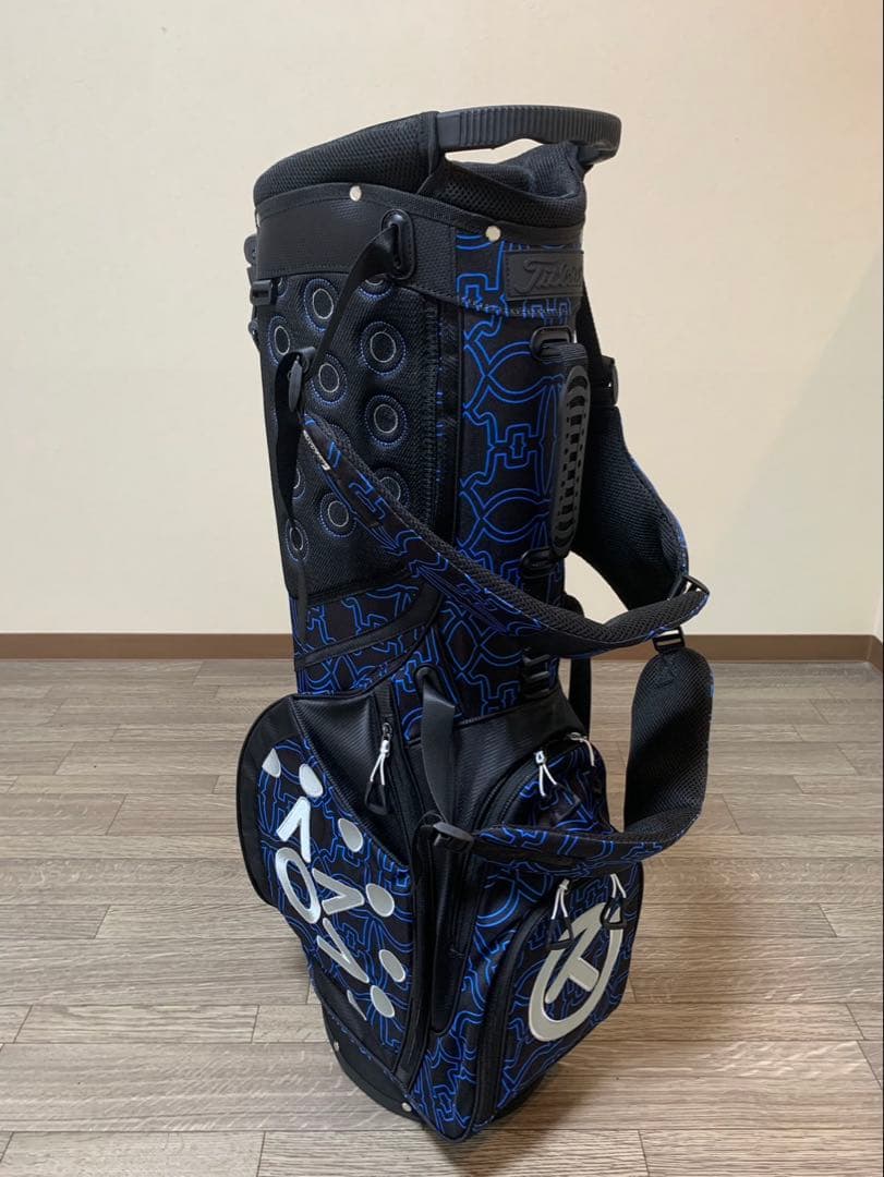 スタンド式キャディバック　ブルーラメライン！ご購入の方にパターカバープレゼント付