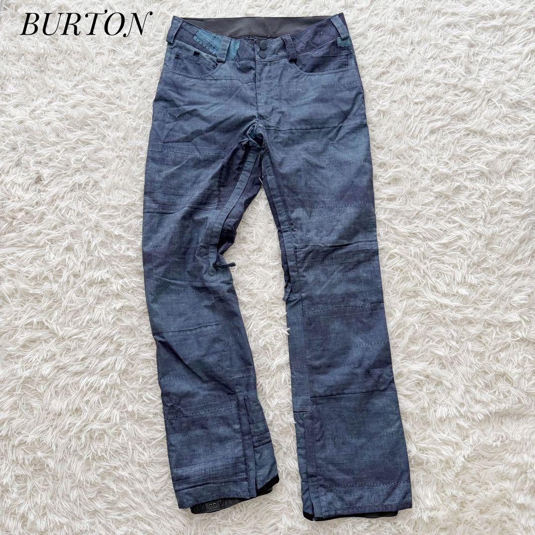 BURTON バートン スノーボードウエアー パッチワーク デニム調 洗濯可 S