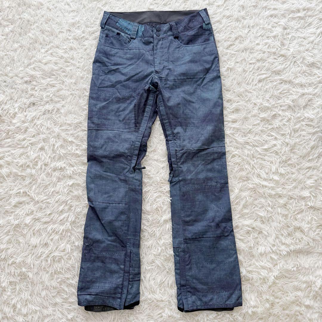 BURTON バートン スノーボードウエアー パッチワーク デニム調 洗濯可 S