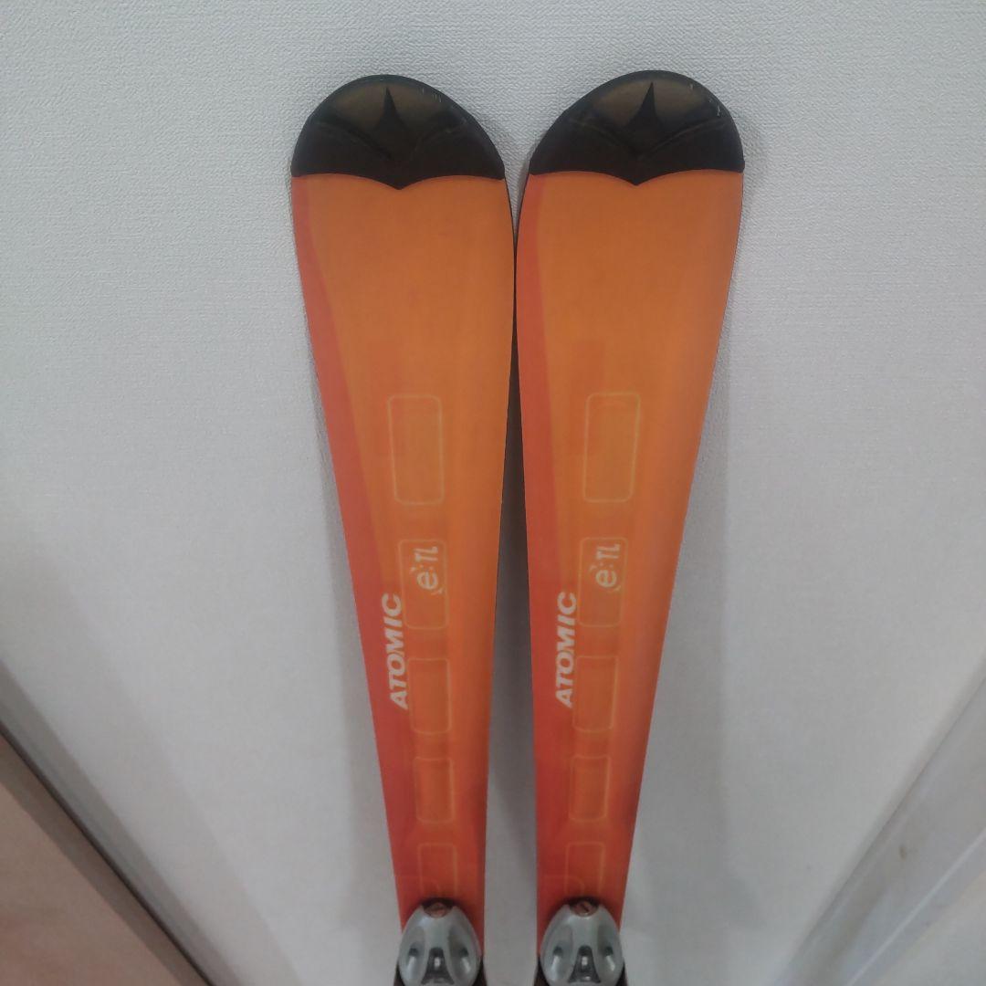 Atomic スキー板 １４８cm オレンジ色 バインディング付き