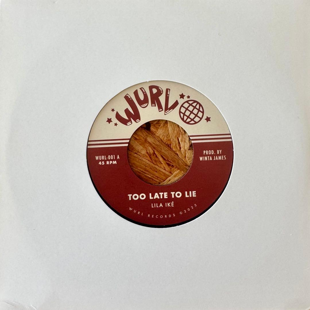 洋楽 Lila Ike - TOO LATE TO LIE 7inch