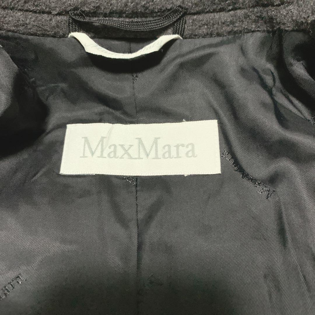 【美品】マックスマーラ 白タグ チェスターコート カシミヤ混 ロング